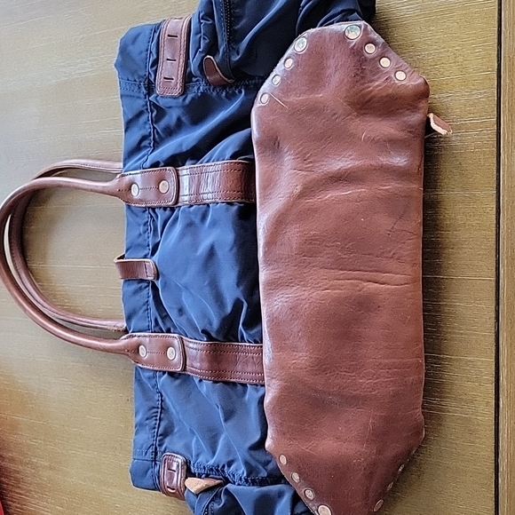 GORGEOUS  VINTAGE POLO RALPH LAUREN LARGE SHOULDER BAG - Picture 15 of 16